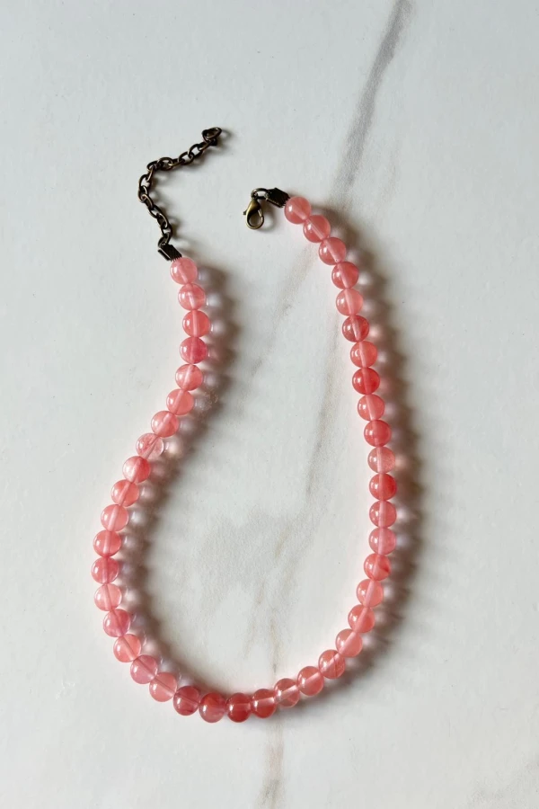 Collar Piedra Cherry