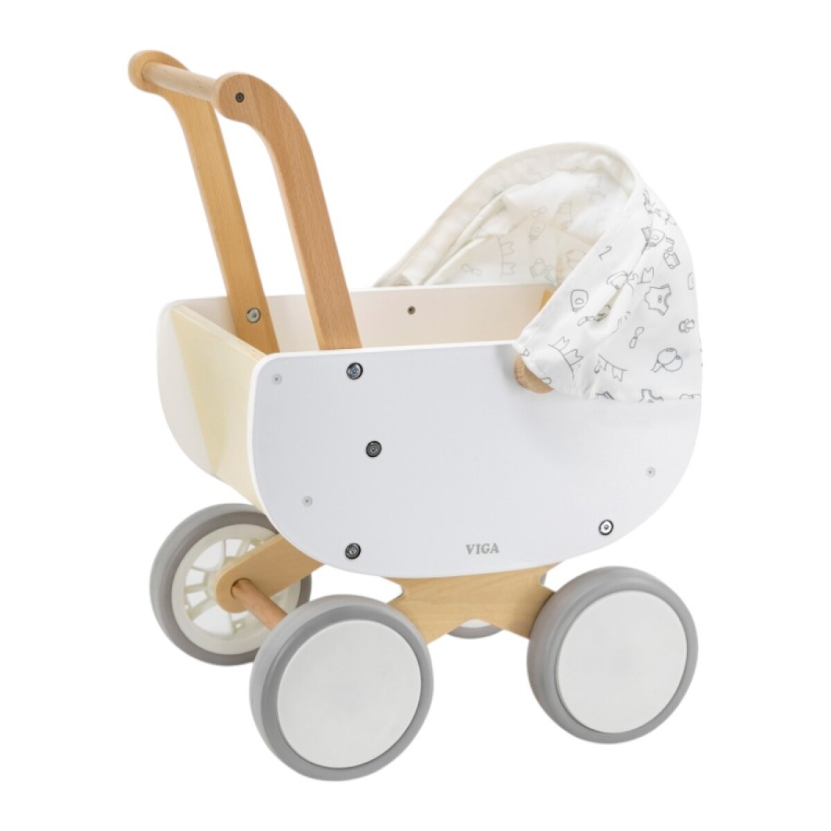 Cochecito de Muñecas de Madera Viga 