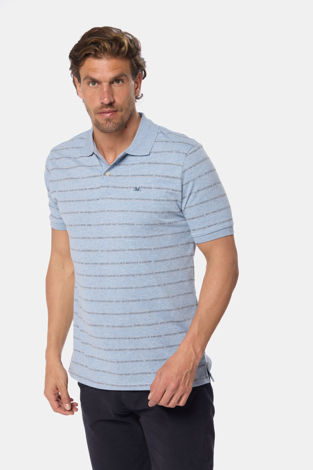 REMERA POLO ESTAMPADA Denim