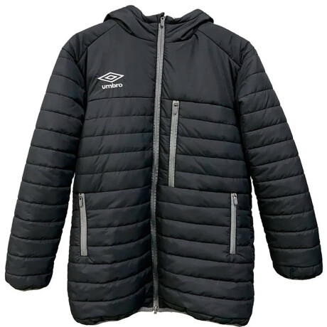 Camperon Umbro C/ Capucha Adulto Parka Abrigo Hombre Negro