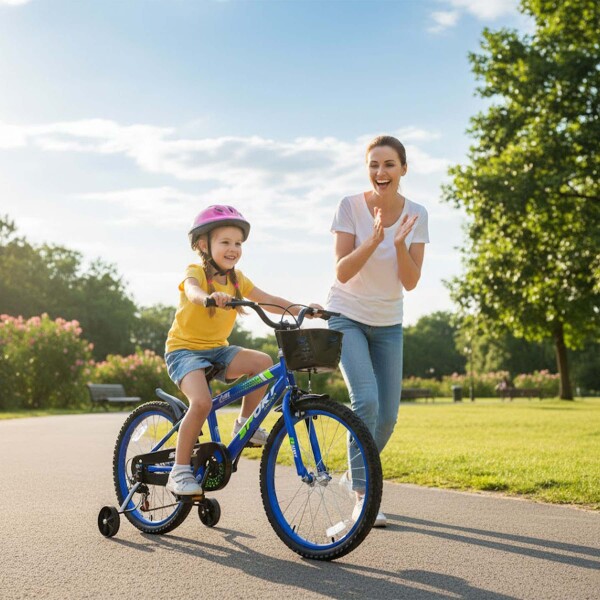 Bicicleta Infantil Sport Rod 20 Canasto Parrilla Guardabarro Azul 1
