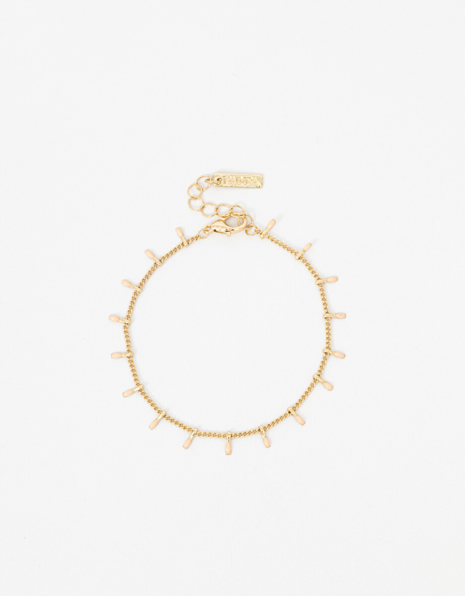 Pulsera Flexible Piezas Esmaltadas 