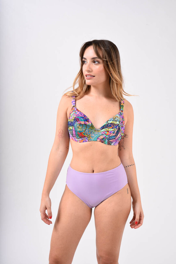 Bikini de playa con Aro Lila