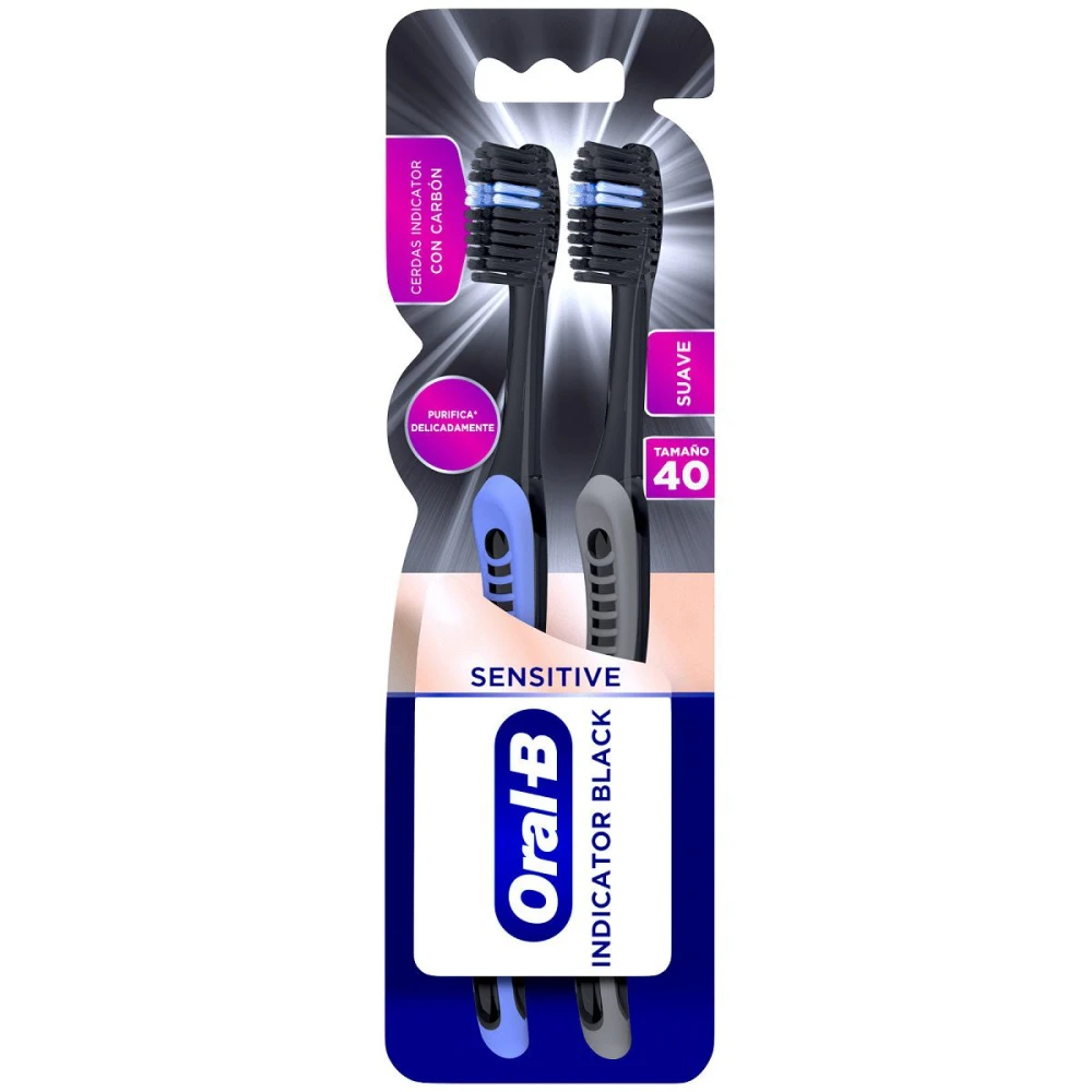 ORAL-B CEPILLO INDICATOR BLACK X2