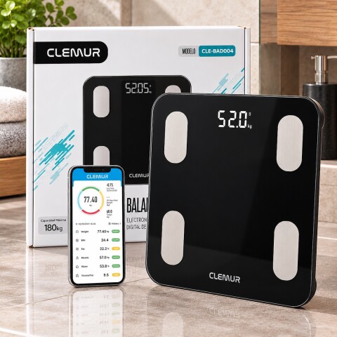 Balanza Inteligente De Baño Digital Pesa Smart App Bluetooth Imback Color Negro Balanza Inteligente De Baño Digital Pesa Smart App Bluetooth Imback Color Negro
