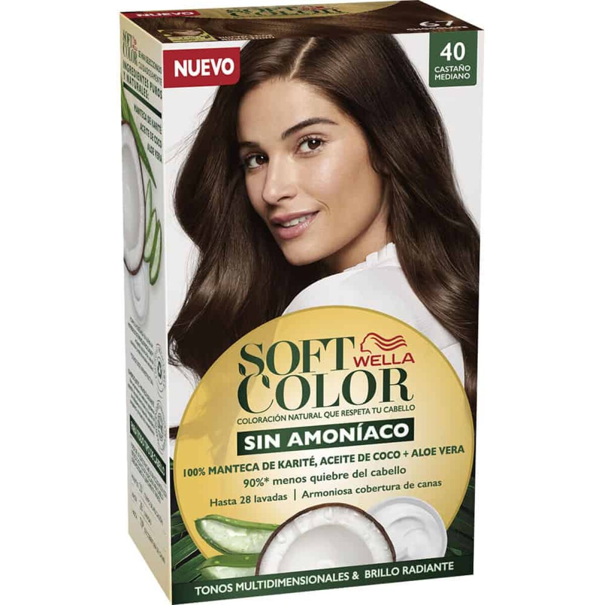 Tinta Wella Soft Color Nº40 Castaño Mediano 