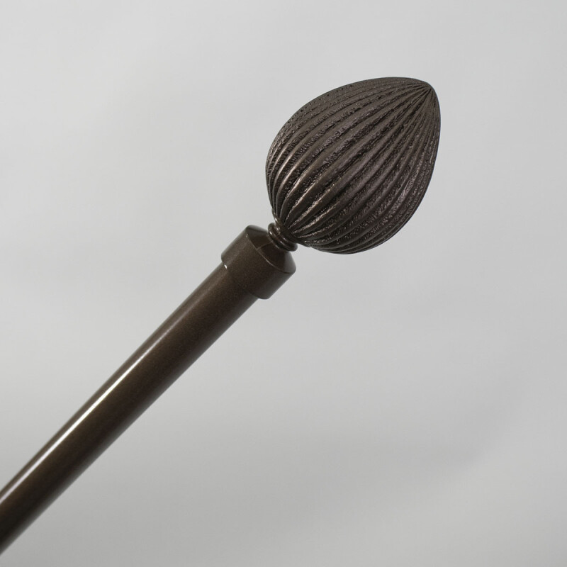 VARA METAL BRONCE P/CORTINA 122-218CM Unica