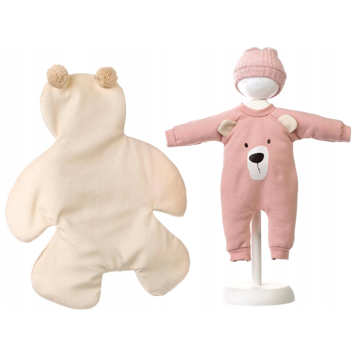 Set Ropa Muñecas Llorens 36cm Pijama Osito Manta Gorra - Variante Modelo Vestido 
