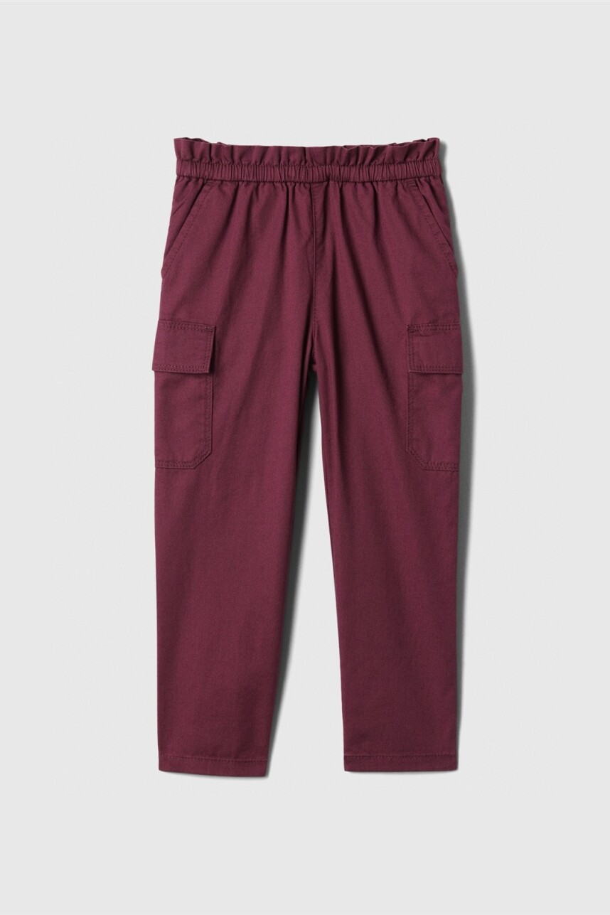 Pantalón Cargo Toddler Niña Plum Pudding