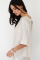 BLUSA LINO GLOW NATURAL