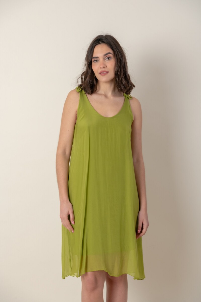 VESTIDO ANDROMEDA - Verde Manzana 