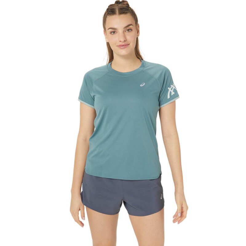 Icon SS Top - Mujer Foggy Teal/pure Aqua