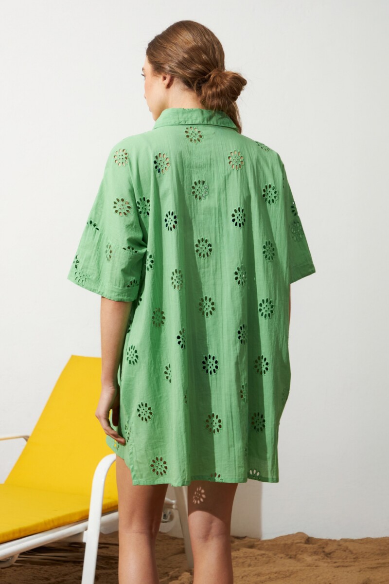 Túnica broderie verde