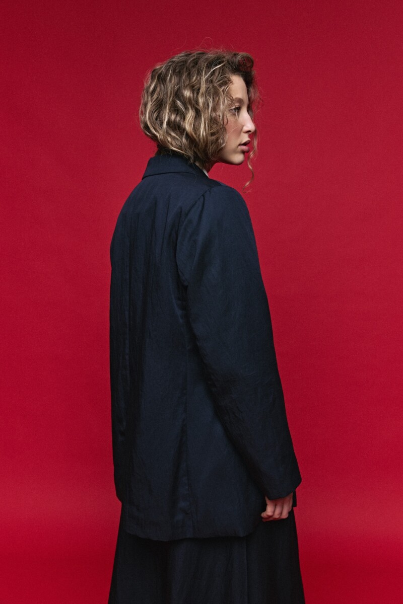 BLAZER LISSE MARINO Azul Marino