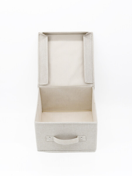 CAJA PLEGABLE GRIS COTTON BEIGE