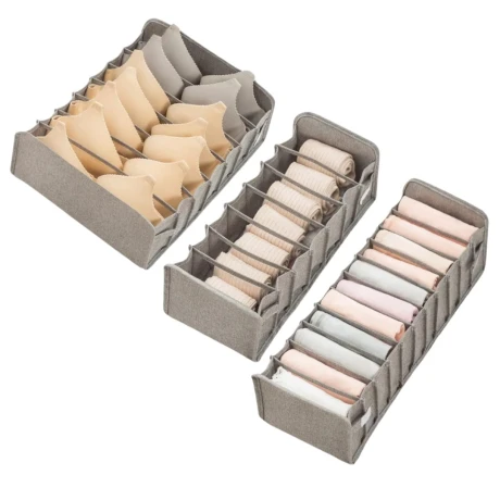 Set Organizador Ropa Interior Plegable Almacenamiento Ropero Set Organizador Ropa Interior Plegable Almacenamiento Ropero