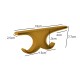 Set x2 soportes de techo doble MARRON CLARO