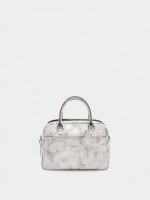 Bolso Bowling Efecto Craquelado crudo