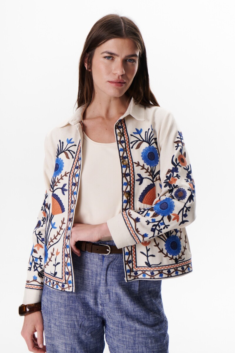 CHAQUETA MARGA AZUL