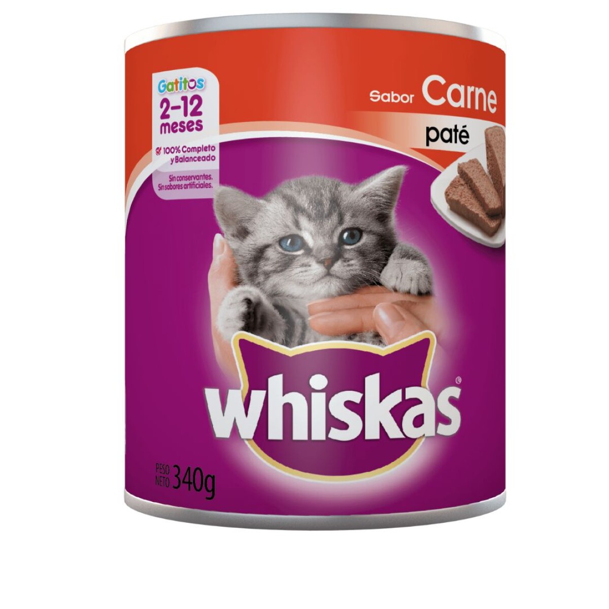 Whiskas Lata Gatito 1 X 340 Gr 