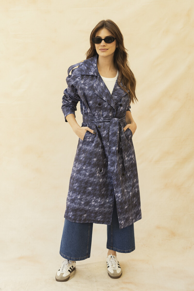 SACO REBECCA DENIM TIE-DYE HOUNDSTOOTH SACO REBECCA DENIM TIE-DYE HOUNDSTOOTH