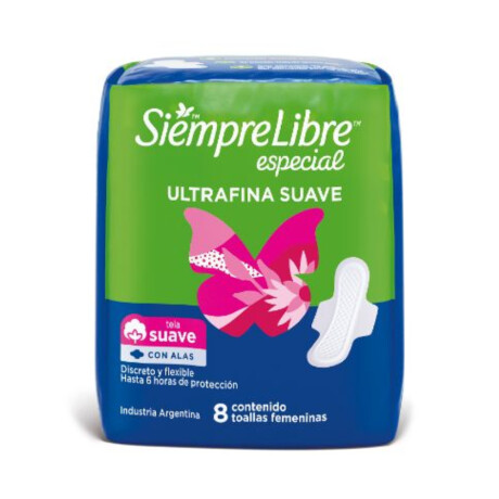 Toallas Femeninas Siempre Libre 8 Unidades Toallas Femeninas Siempre Libre 8 Unidades