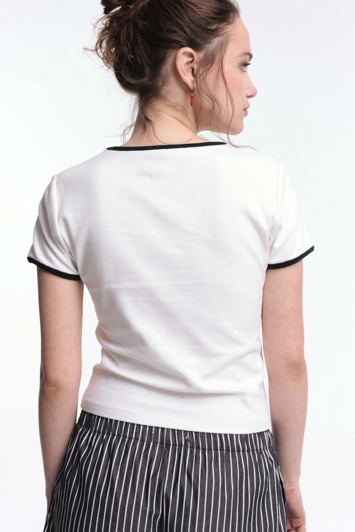 Remera Baby Blanco/Rosa