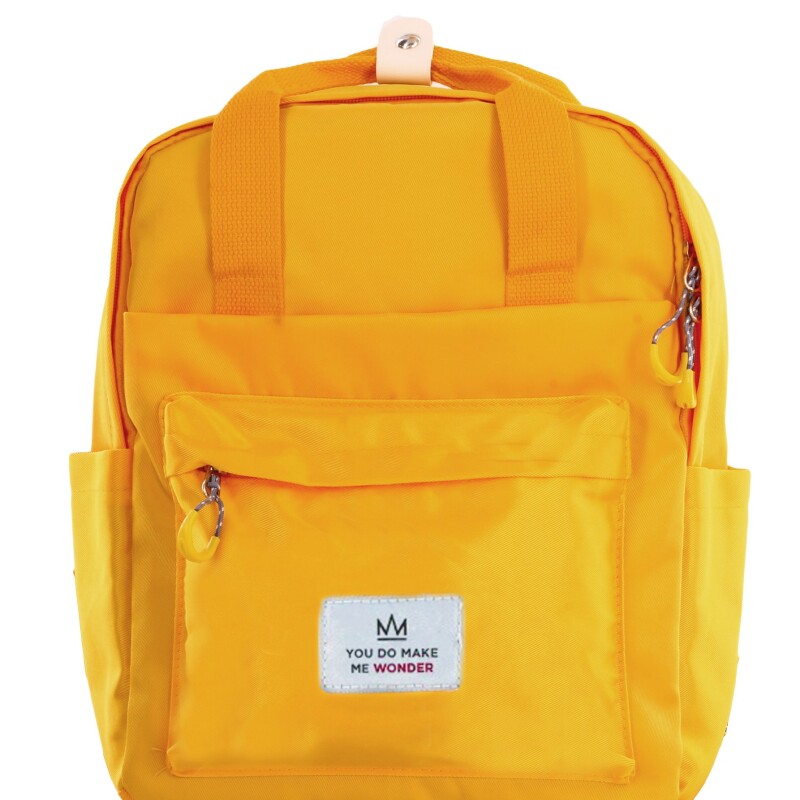 Mochila Miss Carol LIZ de tela Amarillo