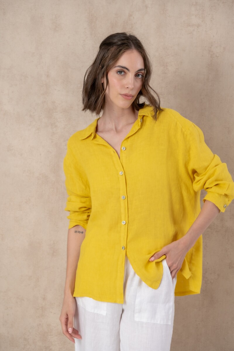 Camisa lino Miya - Oro 