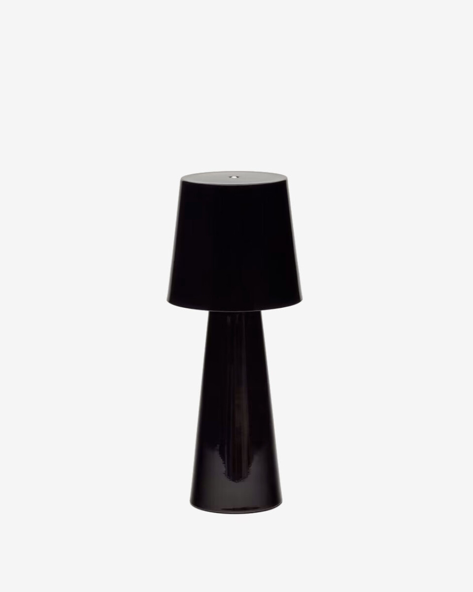 Lámpara de mesa - grande Arenys de metal con acabado pintado negro 