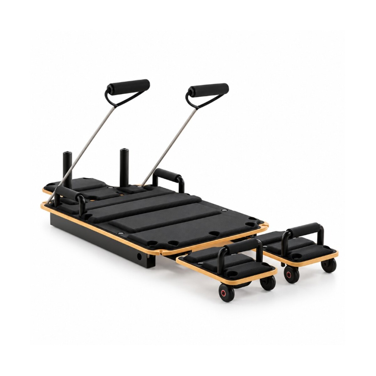 CAMA PARA PILATES REFORMER MULTIFUNCIÓN CON BANDAS DE RESISTENCIA 