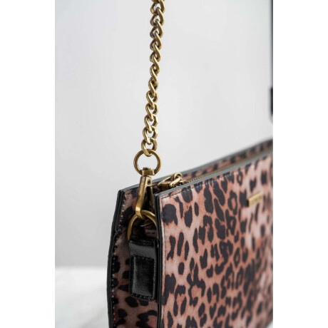 Cartera Animal Print Camel