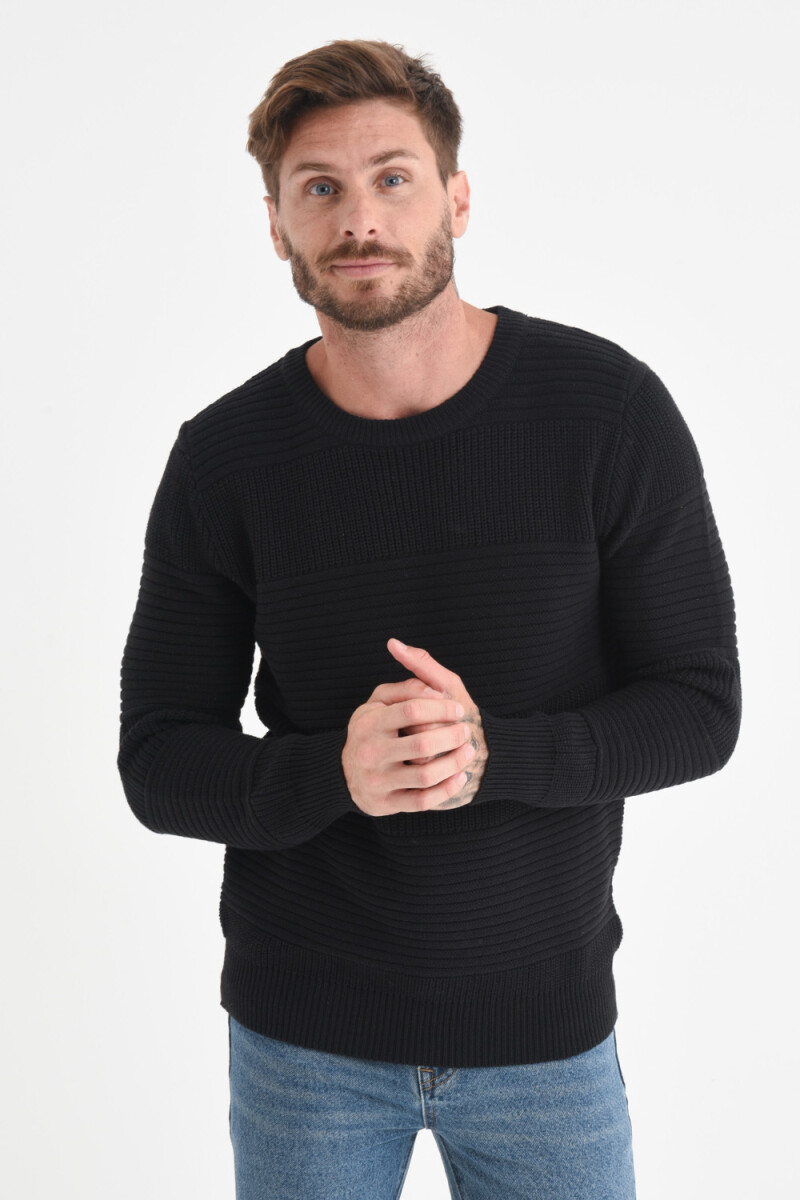 Sweater de punto Negro