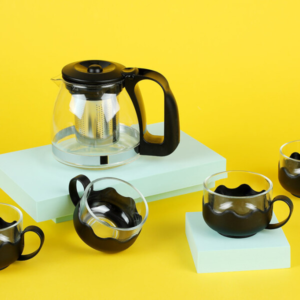 Set de Té 5 pcs negro