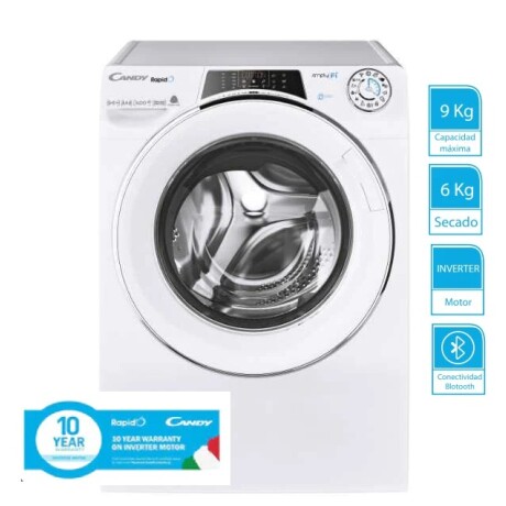 Lavasecarropa Candy Row 4966DWHC\1-S Inverter 9KG 001