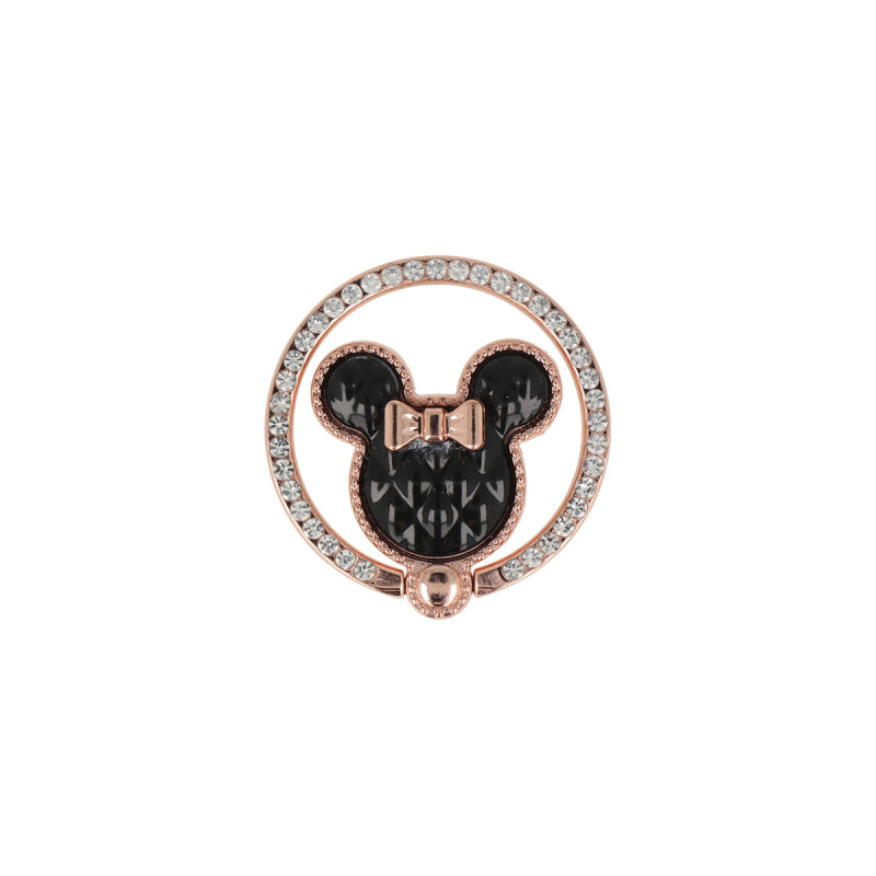 Anillo para celular diseño orejas con brillos color negro Anillo Para Celular Diseño Orejas Con Brillos Color Negro