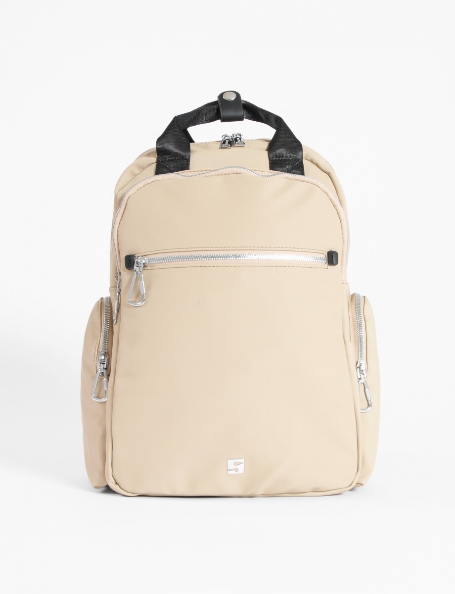 Mochila porta laptop - beige 