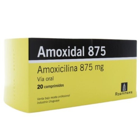 Amoxidal 875mg 20 Comprimidos Amoxidal 875mg 20 Comprimidos