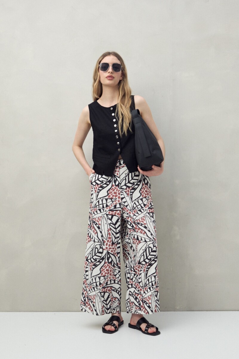 PANTALÓN ALESSIO PRINT Crudo