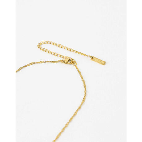 Collar Cadena Fina Acero Dorado