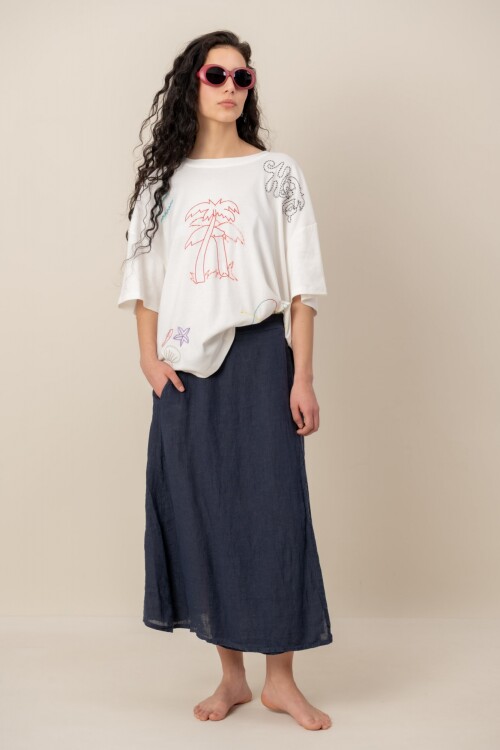 Remera Palma Blanco