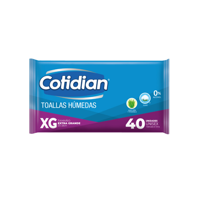 Toallitas Húmedas Cotidian 40 Uds. Toallitas Húmedas Cotidian 40 Uds.