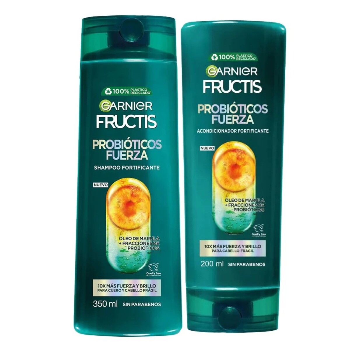 Shampoo Fructis Probioticos 350 Ml. + Acondicionador 200 Ml. 