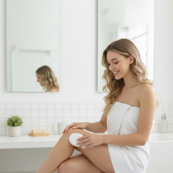 Depiladora Corporal Exfoliante Indolora Removedora de Vellos Color Blanco