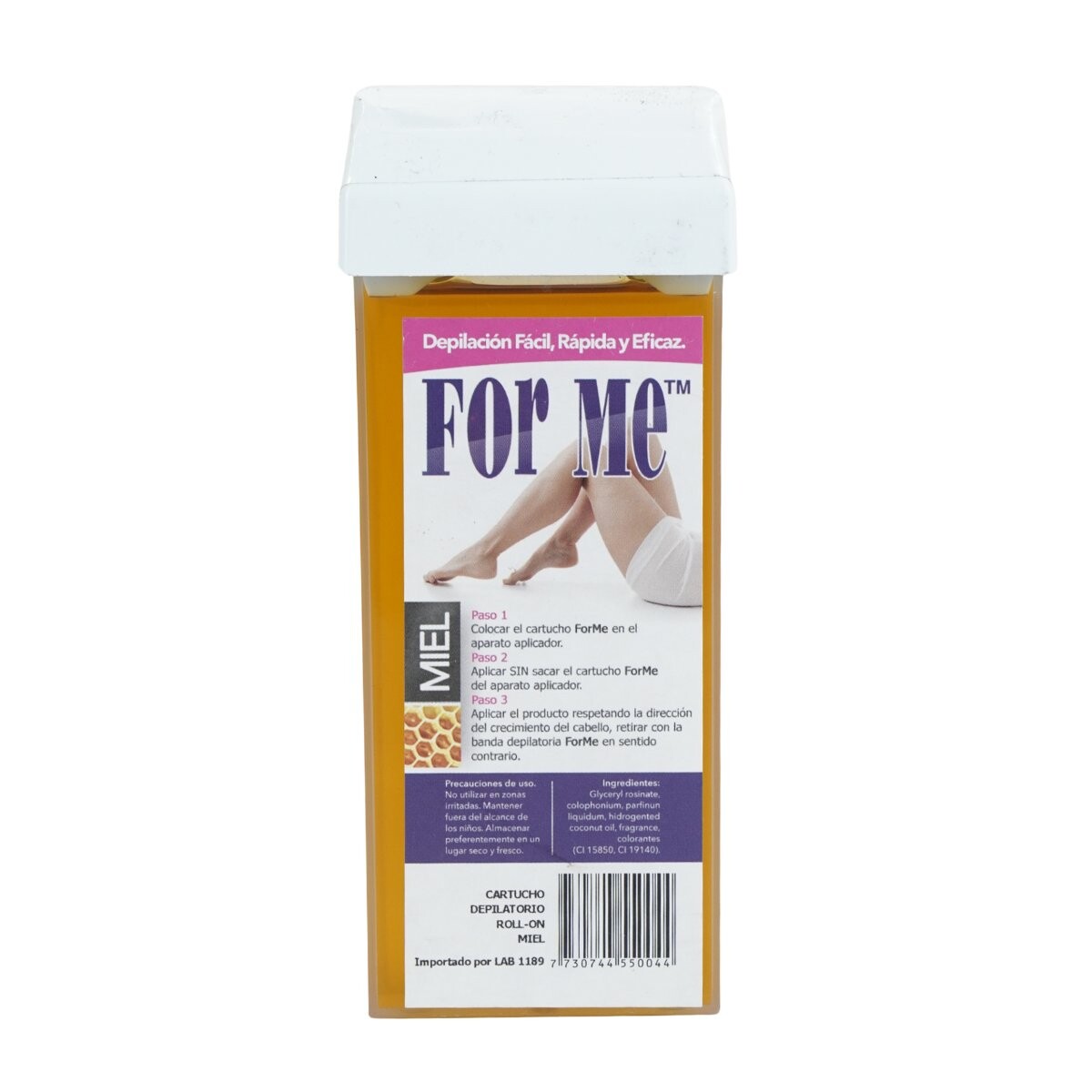 Cartucho de cera roll-on cera For Me miel 