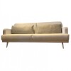 SOFA CAMA NORDICO TELA CLARA - ALMOHADONES BEIGE SOFA CAMA NORDICO TELA CLARA - ALMOHADONES BEIGE