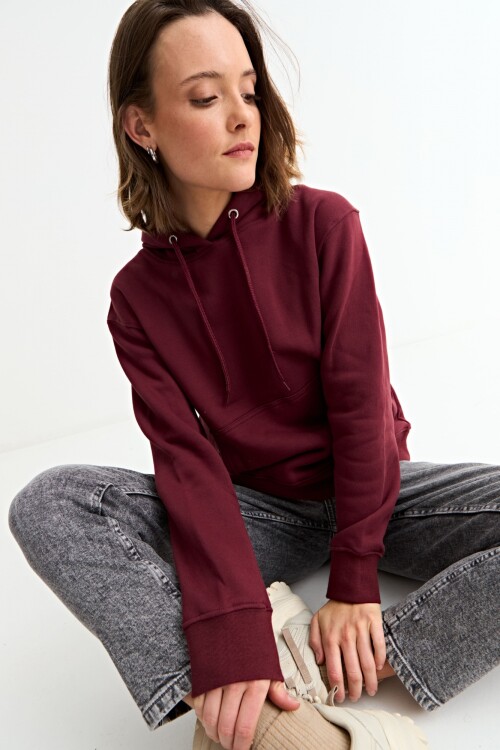 Canguro liso básico BORDO