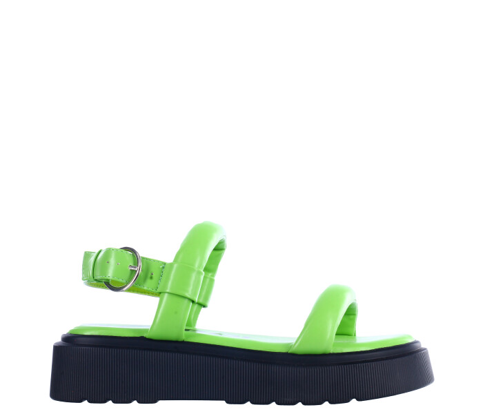 Sandalia GOGA con tiras acolchonadas Green