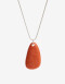 Collares Largos Piedra Collar Largo Piedra - Plateado Plata Cepillada Mate