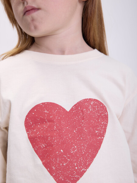 Remera bordado Crudo